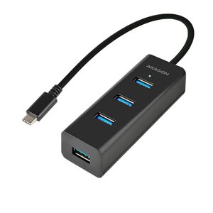 Axagon HUE-S2C, 4x USB 3.0 CHARGING hub, micro USB nap. konektor, kábel USB-C 40cm