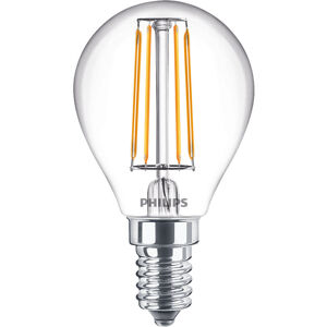 Philips LED Cla 40W P45 E14 2700K sklo