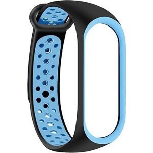 Eternico Sporty pro Xiaomi Mi band 5/6/7 solid black and blue