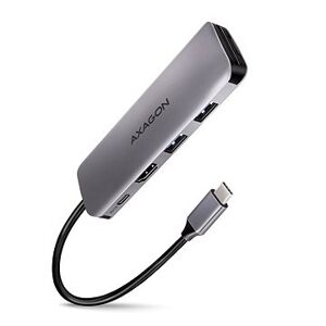 AXAGON HMC-5 SuperSpeed USB-C 3.2 Gen 1 Multiport Hub, 2× USB, HDMI, SD/mSD, PD 100 W
