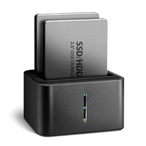 AXAGON ADSA-D25, dual 2.5" HDD/SSD CLONE MINI dock, SuperSpeed USB 5 Gbps