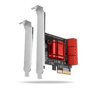 AXAGON PCES-SA6, 6× internal SATA 6G port, PCIe controller