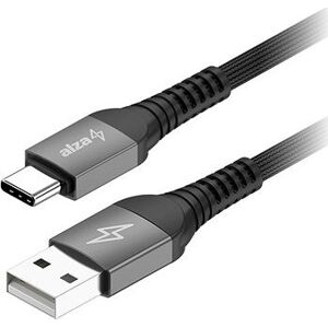 AlzaPower AluCore USB-A to USB-C 2.0 Ultra Durable 1m tmavosivý