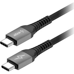 AlzaPower AluCore USB-C to USB-C 2.0 100W Ultra Durable 1m tmavo sivý