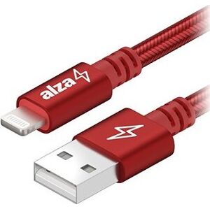 AlzaPower AluCore Lightning MFi (C189) 1 m červený