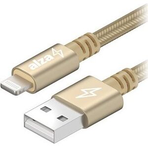 AlzaPower AluCore USB-A to Lightning MFi (C189) 3m zlatý