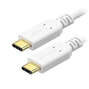 AlzaPower Core USB-C to USB-C 2.0 60W 1m biely