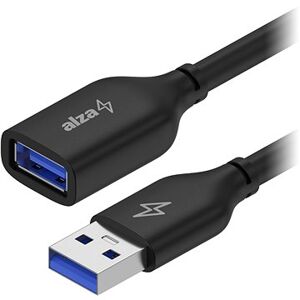 AlzaPower Core USB-A (M) to USB-A (F) 3.2 Gen 1, 2m čierny