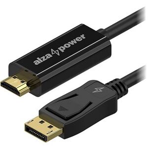 AlzaPower Core DisplayPort (M) na HDMI (M) 4K 1 m čierny