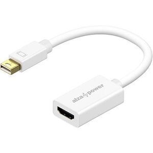 AlzaPower Core Mini DisplayPort (M) na HDMI 4K 30 Hz (F) biela