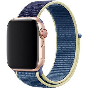 Eternico Airy na Apple Watch 42 mm/44 mm/45 mm Aura Blue and Gold edge