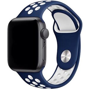 Eternico Sporty na Apple Watch 38 mm/40 mm/41 mm Cloud White and Blue