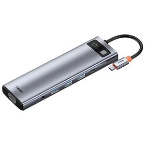 Baseus Metal Gleam Series 11-in-1 Multifunctional Type-C HUB Docking Station Space Gray