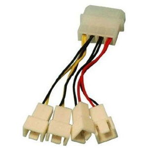 OEM 1x 4-pin konektor --> 2x 3-pin konektor 5 V a 2x 3-pin konektor 12 V