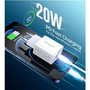 Choetech PD20W type-c wall charger white