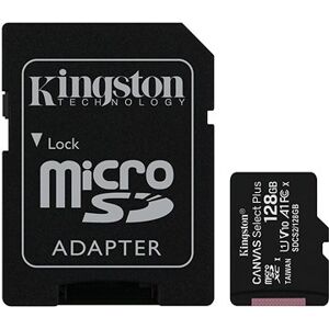 Kingston Canvas Select Plus micro SDXC 128GB Class 10 UHS-I + SD adaptér