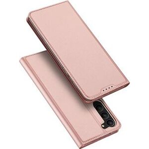 Skin Pro knižkové kožené puzdro na Samsung Galaxy S23 Plus, ružové