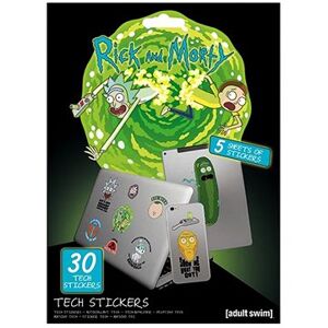 Rick and Morty – Adventures – samolepky na elektroniku (30 ks)