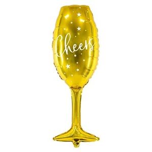 Balónik fóliový šampuska - champagne - Silvester - Happy New Year - 28 × 80 cm