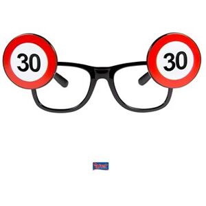 Párty okuliare – narodeniny, dopravná značka – 30