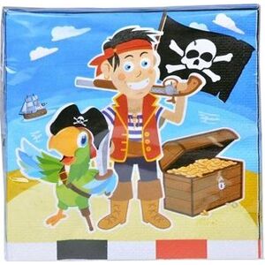 Papierové obrúsky pirát – kapitán hook – 33 × 33 cm – 20 ks