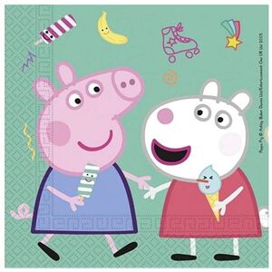 Papierové obrúsky prasiatko Peppa „Peppa pig", 33 × 33 cm, 20 ks