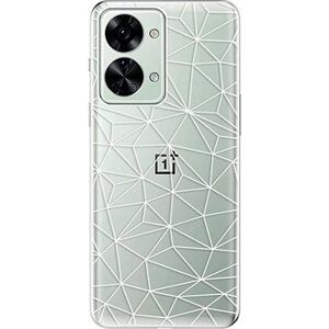 iSaprio Abstract Triangles 03 pro white na OnePlus Nord 2T 5G
