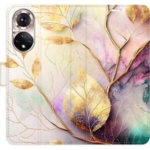 iSaprio flip puzdro Gold Leaves 02 pre Honor 50/Nova 9