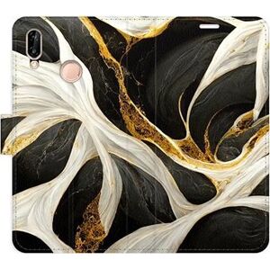 iSaprio flip puzdro BlackGold Marble pre Huawei P20 Lite
