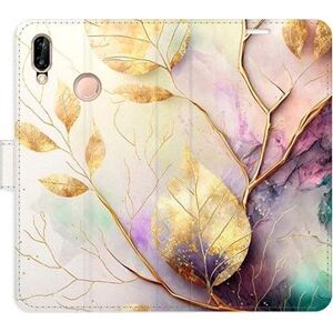 iSaprio flip puzdro Gold Leaves 02 na Huawei P20 Lite