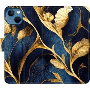 iSaprio flip puzdro GoldBlue pre iPhone 13