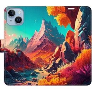 iSaprio flip puzdro Colorful Mountains pre iPhone 14