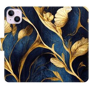 iSaprio flip puzdro GoldBlue pre iPhone 14 Plus