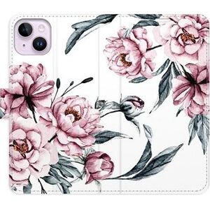 iSaprio flip puzdro Pink Flowers pre iPhone 14 Plus