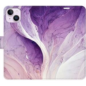 iSaprio flip puzdro Purple Paint na iPhone 14 Plus