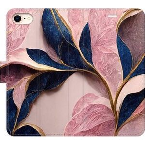 iSaprio flip puzdro Pink Leaves pre iPhone 7/8/SE 2020