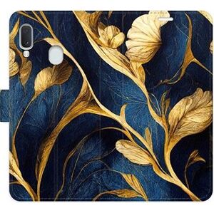 iSaprio flip puzdro GoldBlue pre Samsung Galaxy A20e