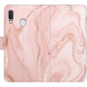 iSaprio flip puzdro RoseGold Marble na Samsung Galaxy A20e