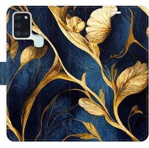 iSaprio flip puzdro GoldBlue pre Samsung Galaxy A21s
