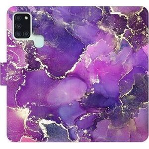 iSaprio flip puzdro Purple Marble pre Samsung Galaxy A21s