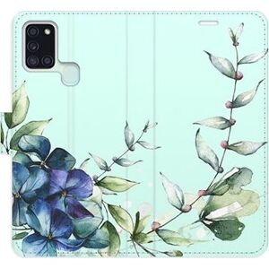 iSaprio flip puzdro Blue Flowers pre Samsung Galaxy A21s
