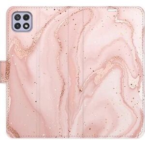 iSaprio flip puzdro RoseGold Marble na Samsung Galaxy A22 5G