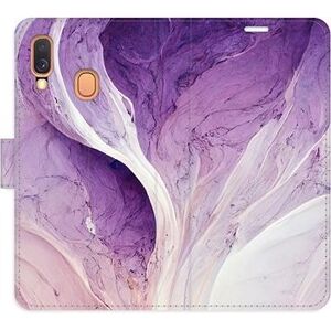 iSaprio flip puzdro Purple Paint pre Samsung Galaxy A40