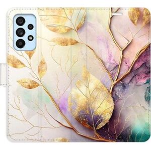 iSaprio flip puzdro Gold Leaves 02 pre Samsung Galaxy A53 5G