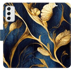 iSaprio flip puzdro GoldBlue pre Samsung Galaxy M52 5G