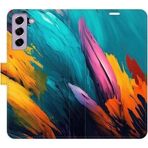 iSaprio flip puzdro Orange Paint 02 pre Samsung Galaxy S21 FE 5G