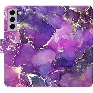 iSaprio flip puzdro Purple Marble na Samsung Galaxy S21 FE 5G