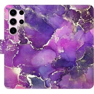 iSaprio flip puzdro Purple Marble pre Samsung Galaxy S23 Ultra