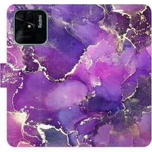 iSaprio flip puzdro Purple Marble pre Xiaomi Redmi 10C
