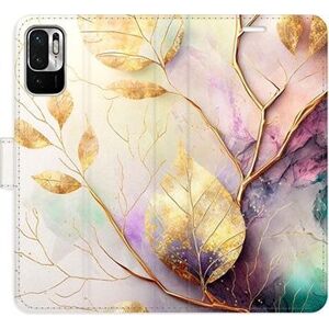 iSaprio flip puzdro Gold Leaves 02 pre Xiaomi Redmi Note 10 5G